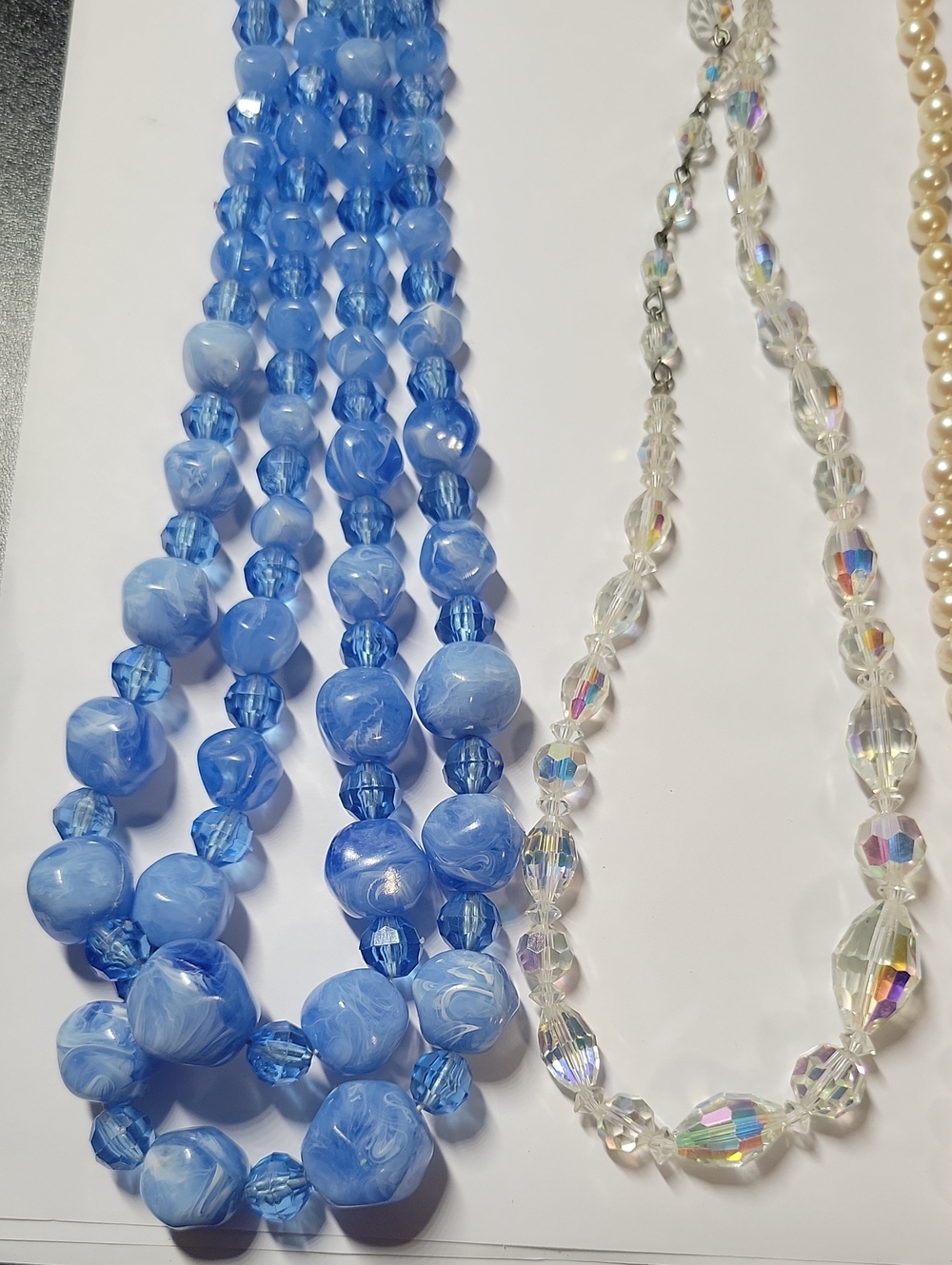 Blue Beaded Women’s Fashion Necklace -lot